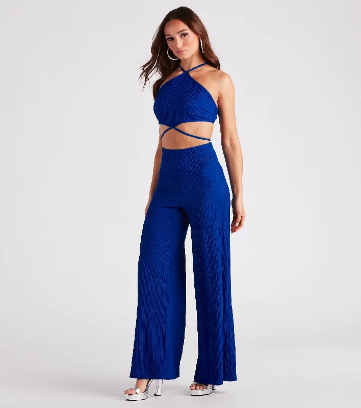 Wide Leg Pants for Valentine's Day -Always Alluring Wide-Leg Pants