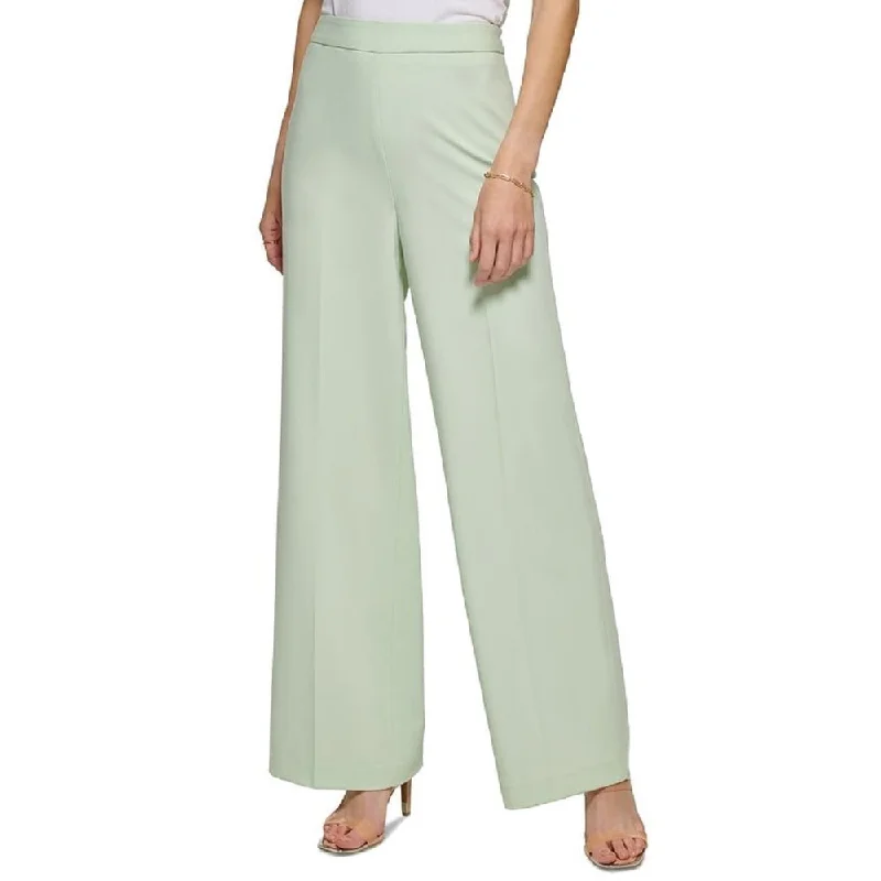 Denim Wide Leg Pants for Casual -DKNY Women's Wide Leg Pants Green Size 6