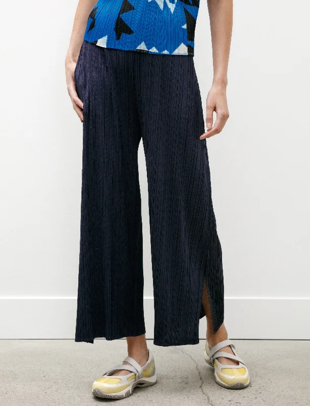 Wide Leg Pants for Garden Parties -Monthly Colors Wide Leg Pants Dark Navy