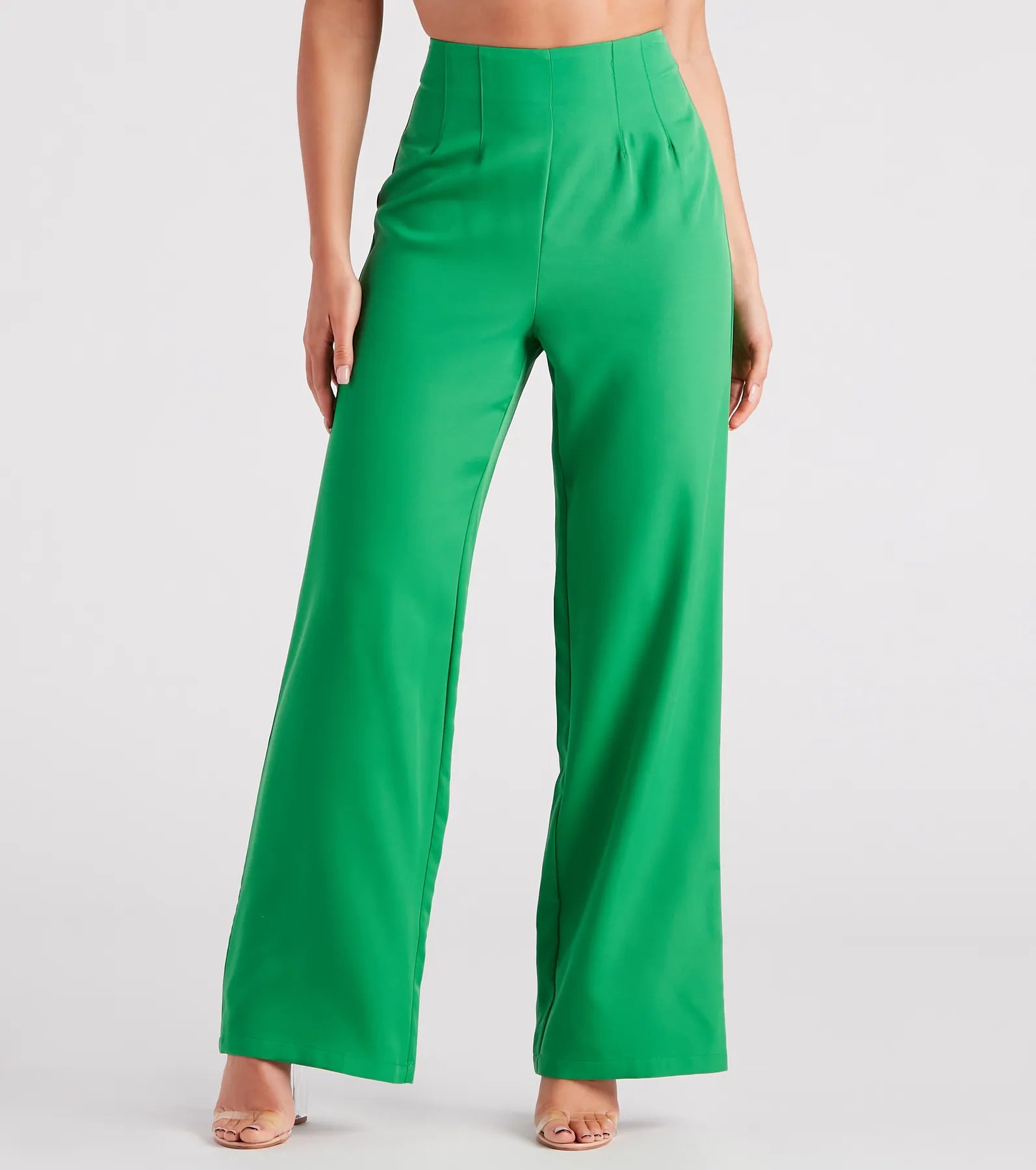 Wide Leg Pants for Fashion Shows -She Means Business Wide-Leg Pants