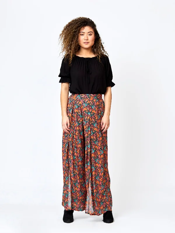 Orange Wide Leg Pants for Energetic -PARII PANTS