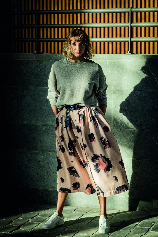 Lightweight skirts with airy fabric weave -Fibre Mood Alix Skirt