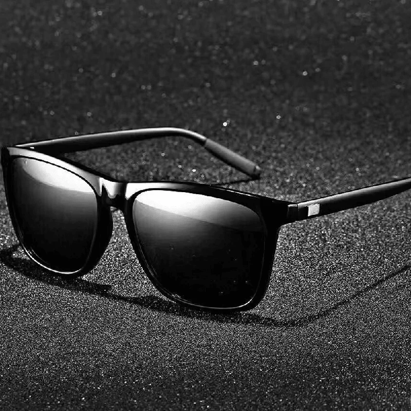 Waterproof Glasses for Outdoor Use -Cross-Border Polarized Sunglasses Driving Outdoor Riding Glasses Retro Square Sunglasses