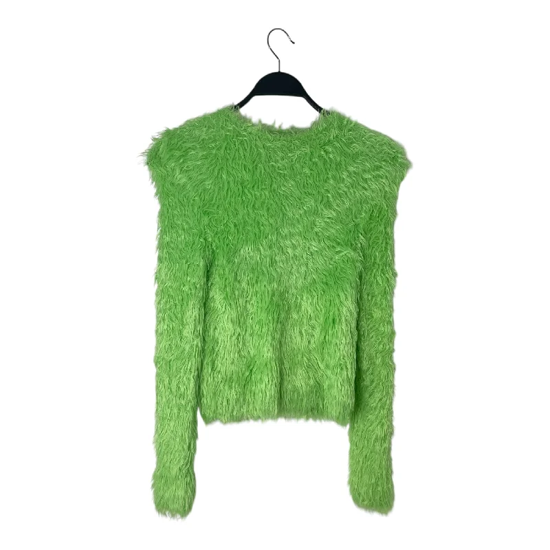 Hand - Wash Only Sweaters for Delicate -BALENCIAGA/Sweater/S/Polyester/GRN/FUZZY