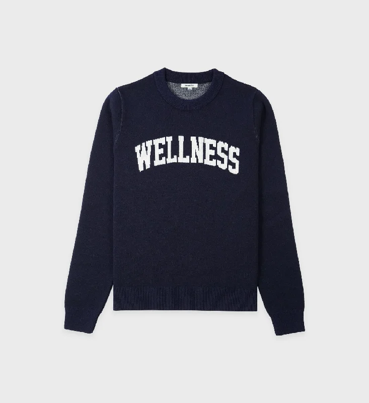 Party - Wear Sweaters for Special Occasion -Wellness Ivy Sweater - Navy