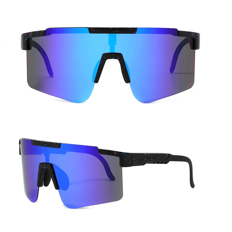 High-end Glasses for Luxury -Outdoor Sports Cycling Sunglasses Goggles Big Frame Windproof Mirror