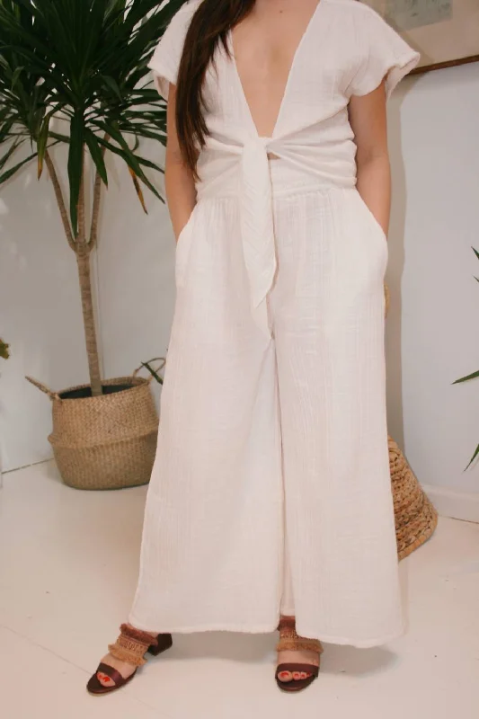 Black Wide Leg Pants for Versatile -Wide Leg Pants In Off White