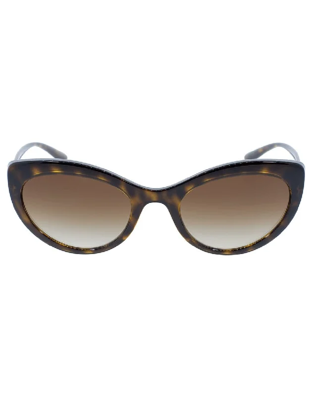 Painted Glasses for Artistic Touch -Havana Slim Cat Eye Sunglasses