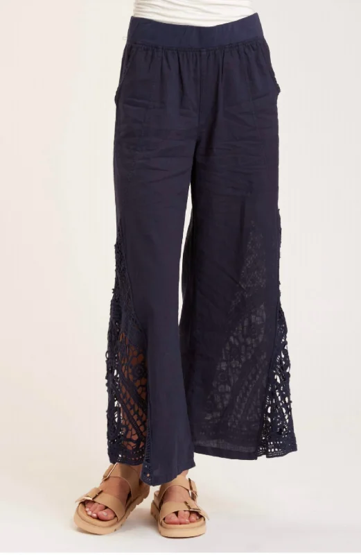 Wide Leg Pants for Indoor Gatherings -Ismay Wide Leg Pants In Black