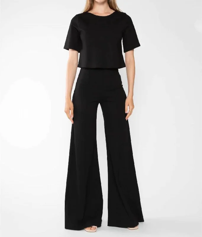 Wide Leg Pants for Mother's Day -Wide Leg Pants In Black