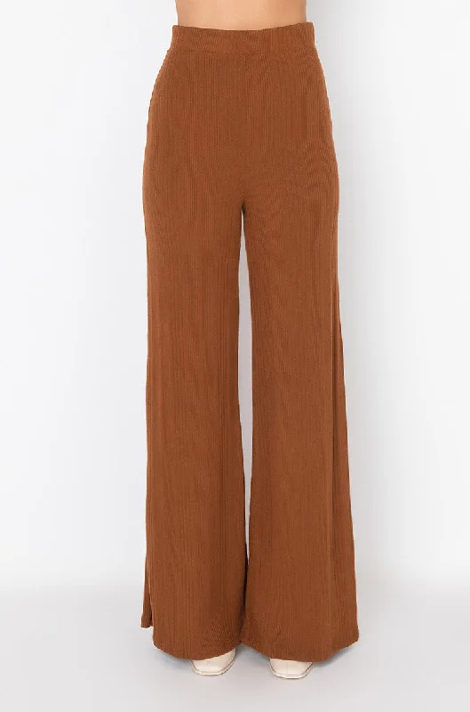 Green Wide Leg Pants for Nature -COZY LOOKS WIDE LEG LEGGINGS