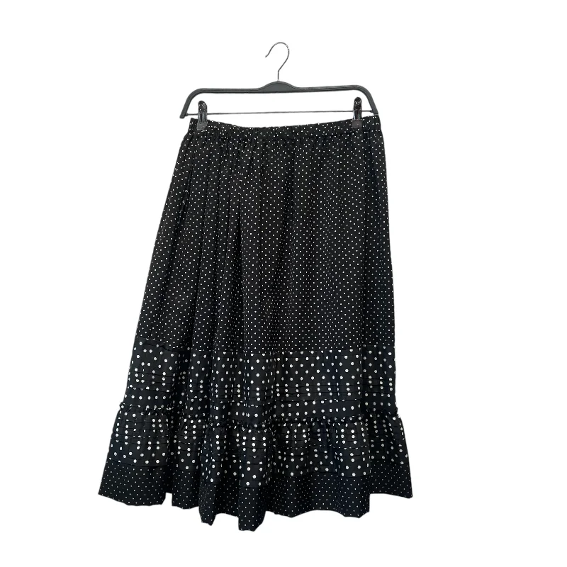 Designer skirts with premium fabric finish -tricot COMME des GARCONS/Long Skirt/Polka dot/Polyester/BLK/