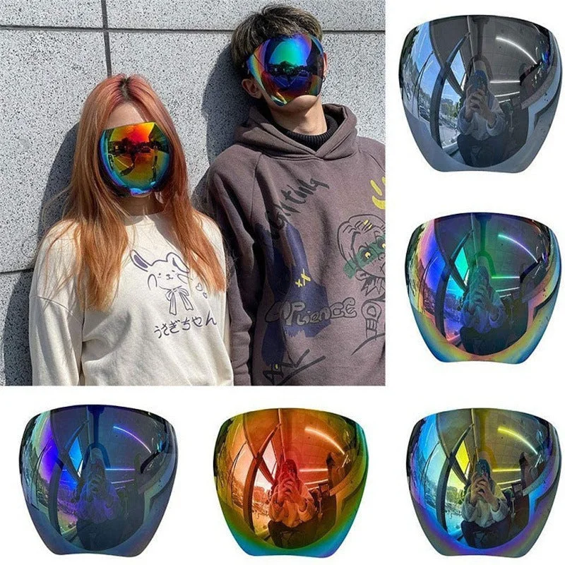 Mother's Day Sunglasses for Gift Idea -Women Men Protective Mask Glasses Goggles Full Face Spherical Lens Anti-spray Safety Riding Sunglasses