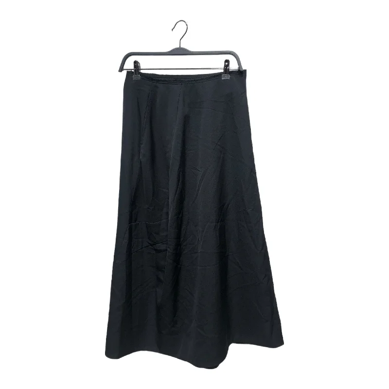 Luxury satin skirts for evening event elegance -COMME des GARCONS/Long Skirt/S/Black/Wool/GA-S002/GA-S002