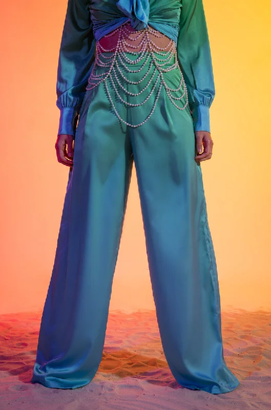 Wide Leg Pants with Cuffs -VACATION MODE WIDE LEG PANT