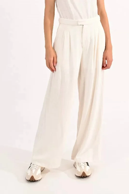 Wide Leg Pants for Casual Fridays -Wide Leg Pants In Off White