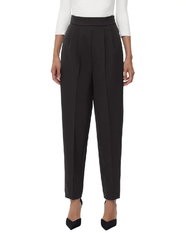 Hervé Léger High Waist Pleated Tapered Pant