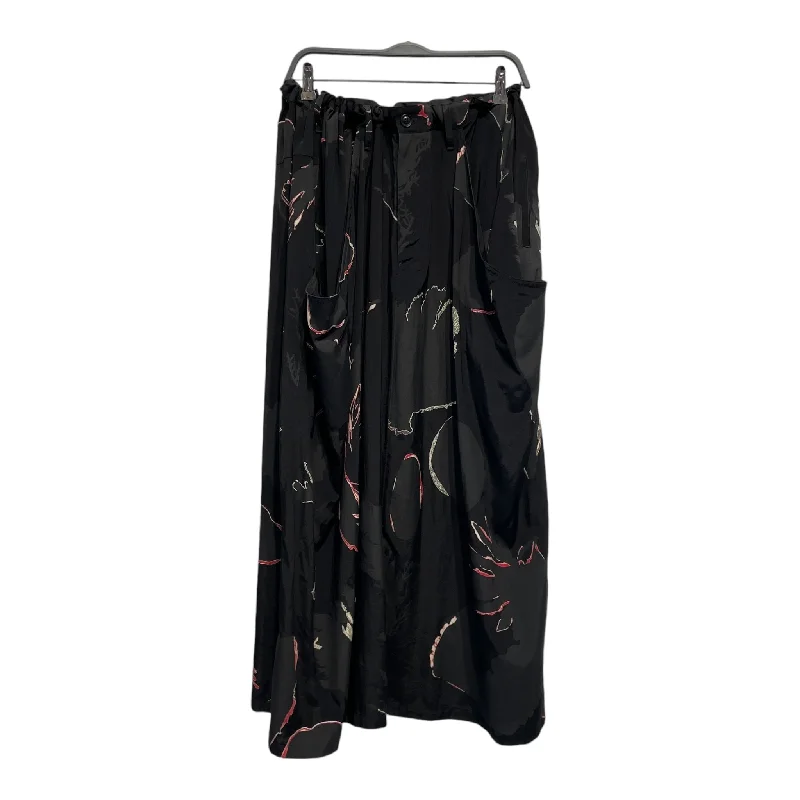 A-line midi skirts for balanced style -Y's/Skirt/2/All Over Print/Cotton/BLK/FW22