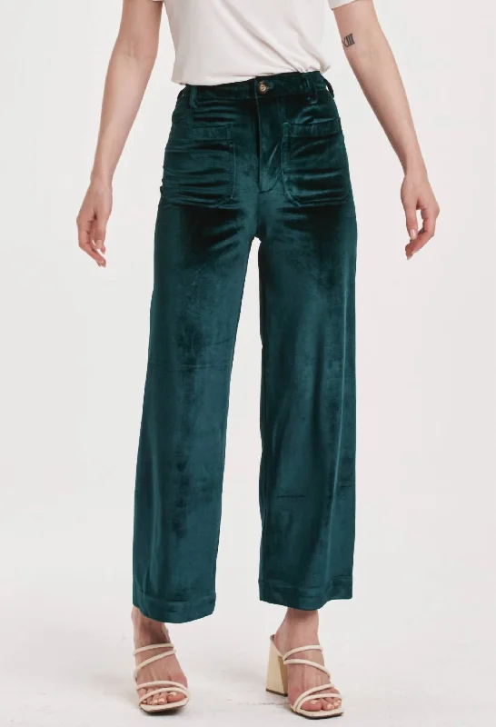 Wide Leg Pants for Valentine's Day -Anahi Wide Leg Pants In Clover