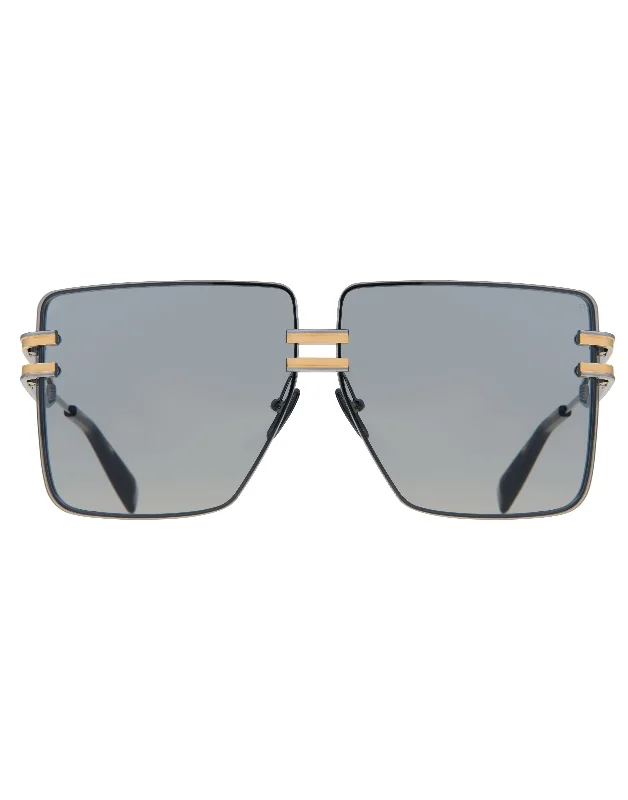 Comfortable Glasses for Daily Use -Gendarme Black and Gold Unisex Sunglasses