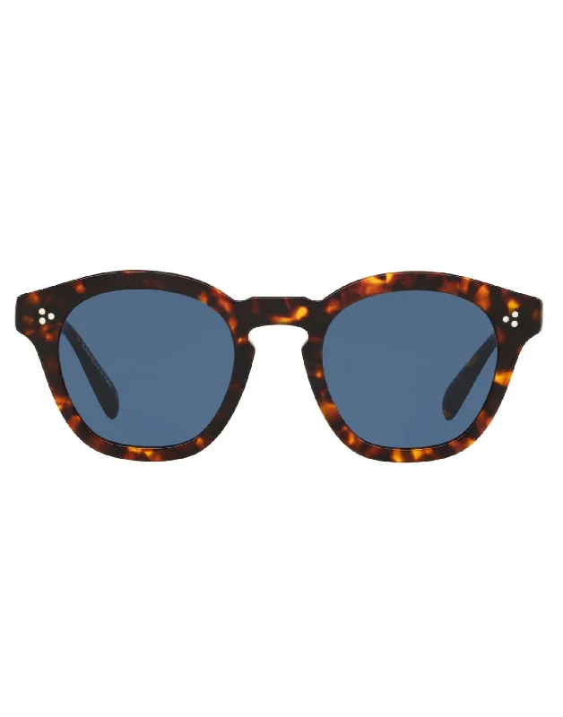 Mirrored Sunglasses for Trendy Look -Boudreau L.A. Dark Blue Sunglasses