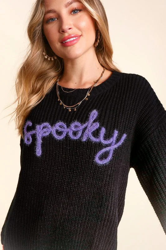 Cable Knit Sweaters for Classic Look -Spooky Knit Sweater