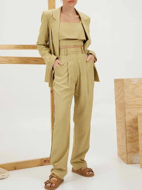 Leone Pant In Pistachio