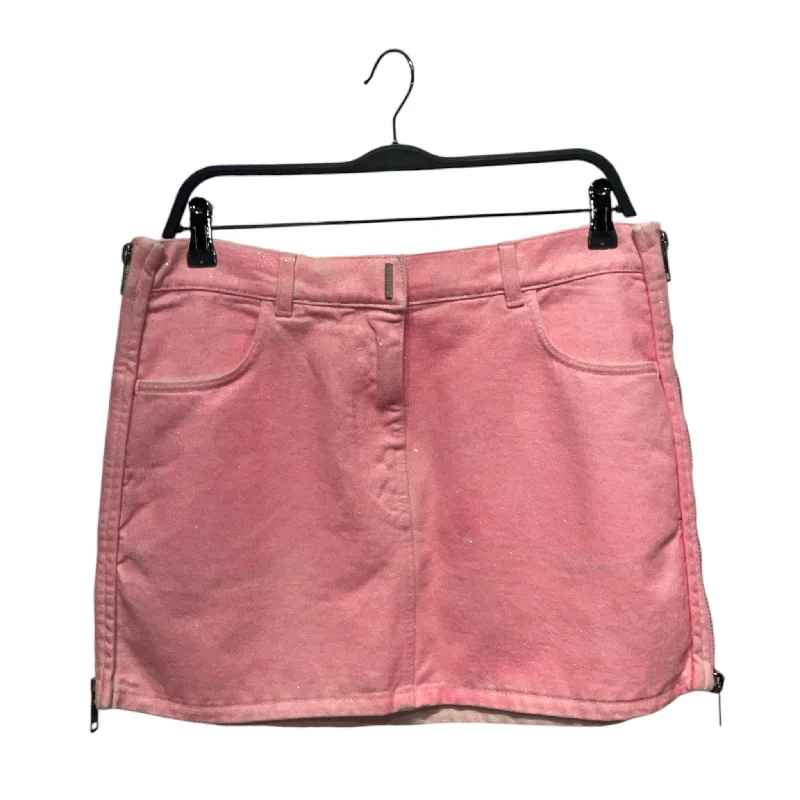 Vintage denim skirts for nostalgic charm -GIVENCHY/Skirt/42/Denim/PNK/