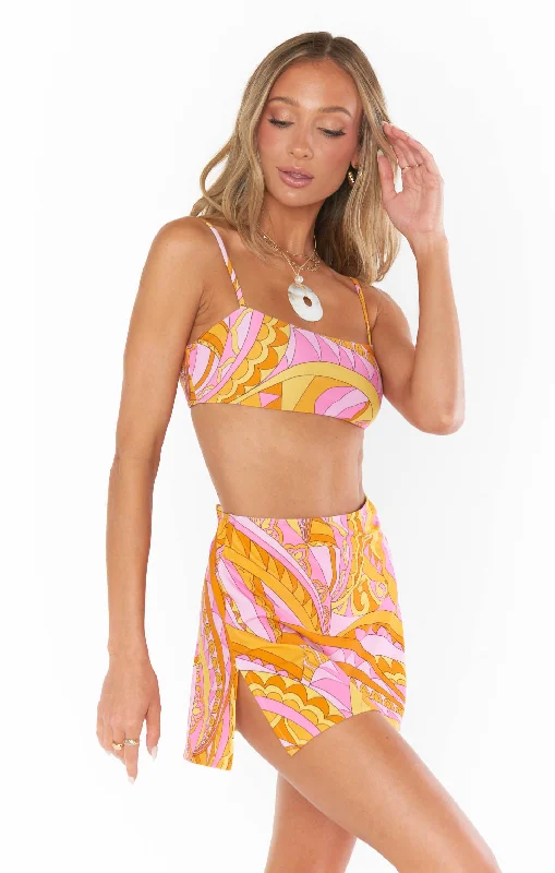 Patterned skirts for artistic standout appeal -Shores Skirt ~ Caribbean Cocktail