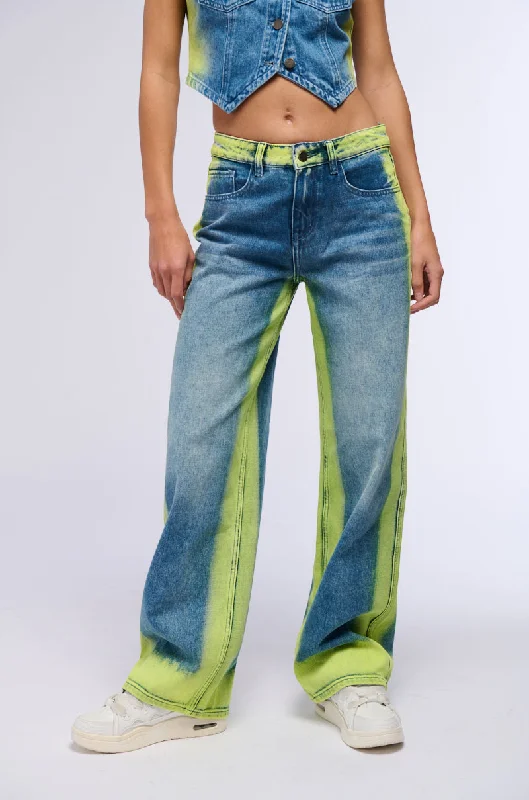 Wide Leg Pants for Party Nights -KELYN WIDE LEG DENIM