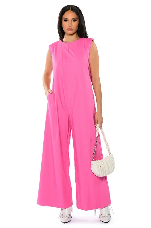 Wide Leg Pants for Semi-Formal Events -PAINT THE TOWN WIDE LEG JUMPSUIT