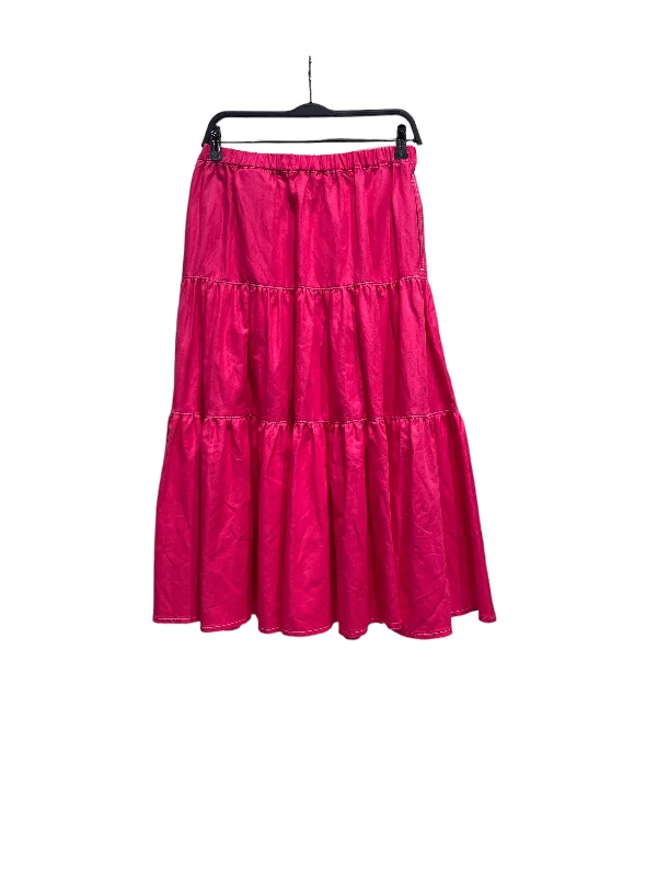 Pleated midi skirts for timeless grace -Tao COMME des GARCONS/Long Skirt/M/PNK/Cotton/