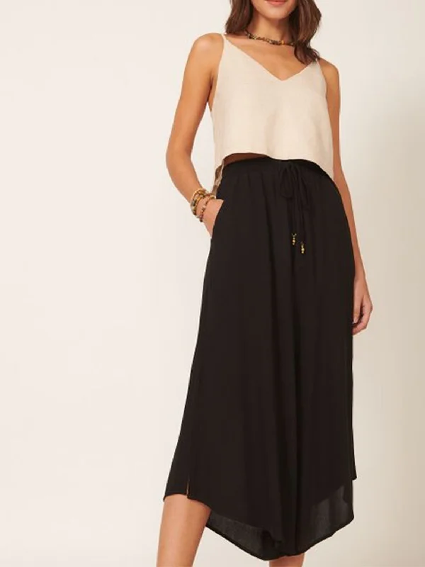 Beige Wide Leg Pants for Neutral -YARA PANTS