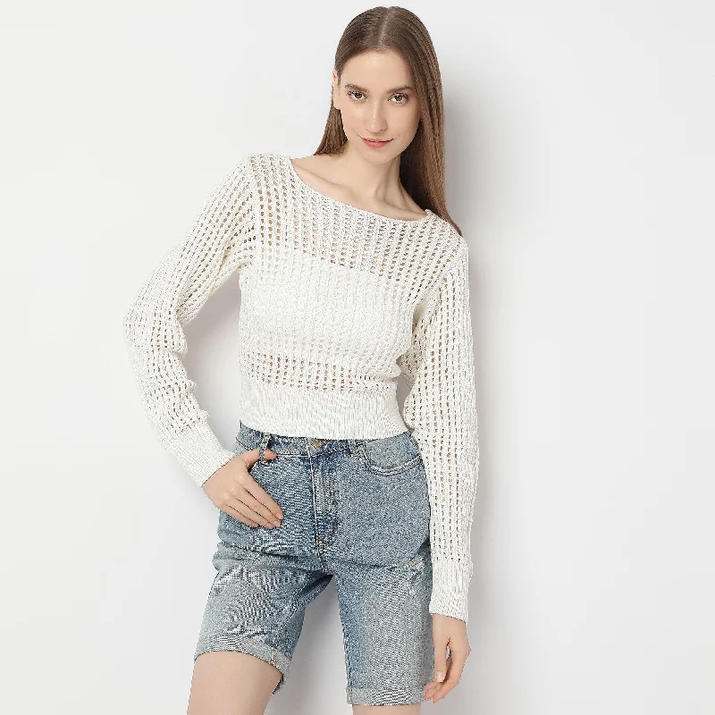 Cardigan Sweaters for Open - Front Style -Regular Fit Solid Sweater