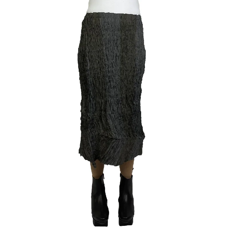 Wide Leg Pants for Fall Looks -WIDE STRIPE HORIZONTAL PLEAT SKIRT