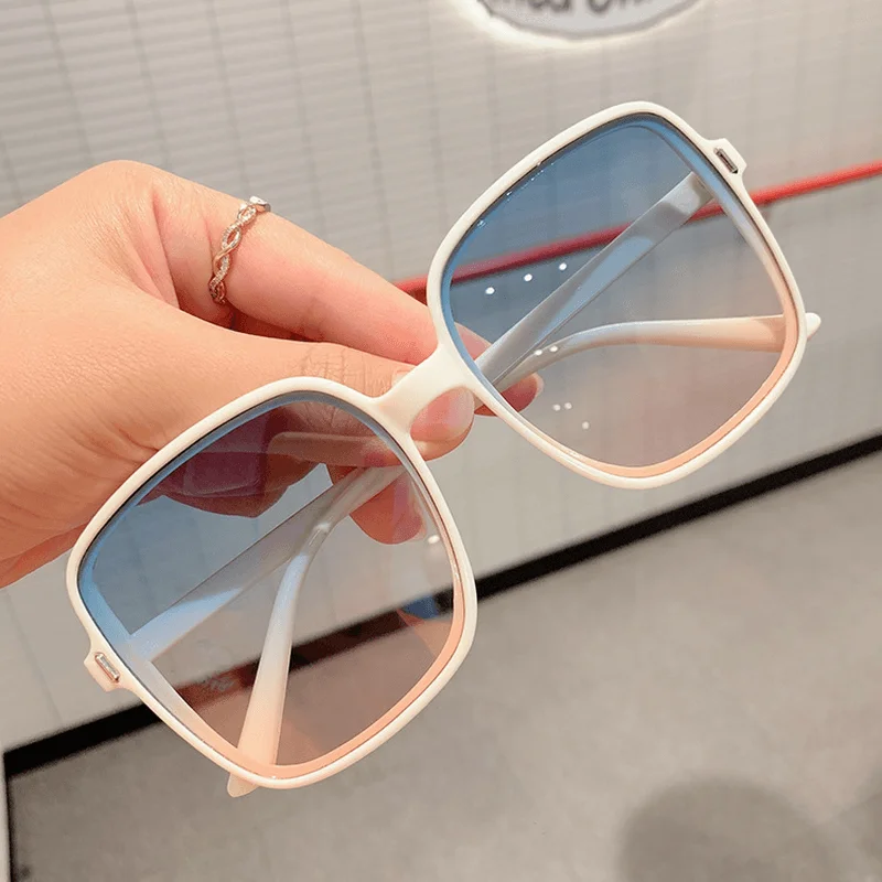 Designer Sunglasses for Luxury Look -Rice Nail Square Sunglasses Gradient Color