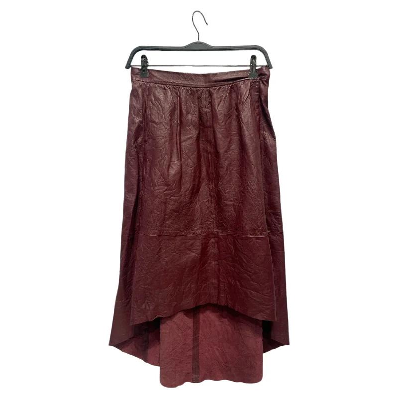 Wrap maxi skirts for versatile styling options -Zadig&Voltaire/Skirt/36/Leather/BRD/MID LENGTH