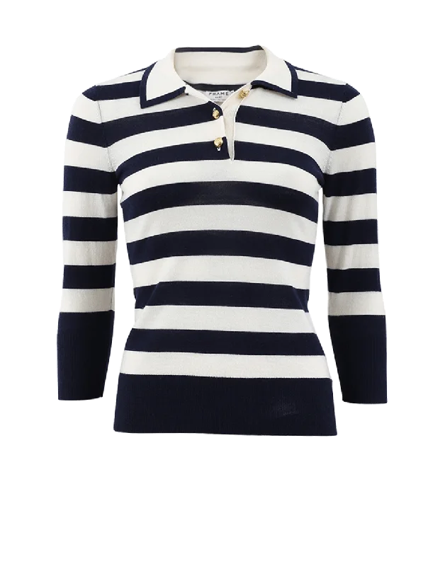 Kids' Sweaters for Cute Appearance -Rugby Stripe Sweater