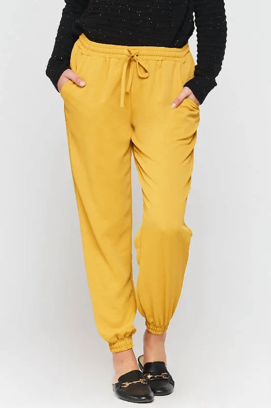 Dixie Jogger Pant In Vintage Saffron