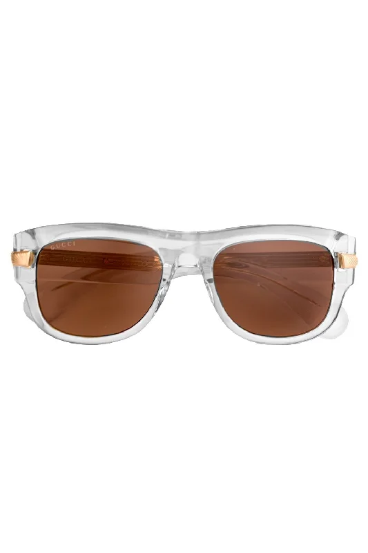 Hypoallergenic Glasses for Sensitive -Gold Bar Rectangular Sunglasses