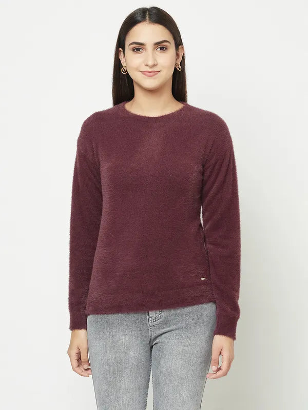 Baby Sweaters for Soft and Cozy -Women Wine Sweaters