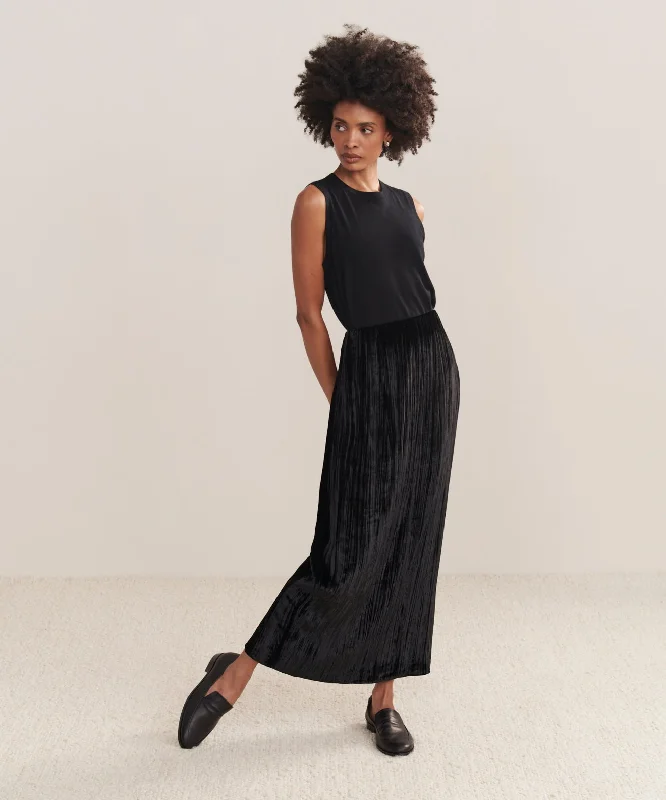 Classic black pencil skirts for office chic -Velvet Stella Skirt