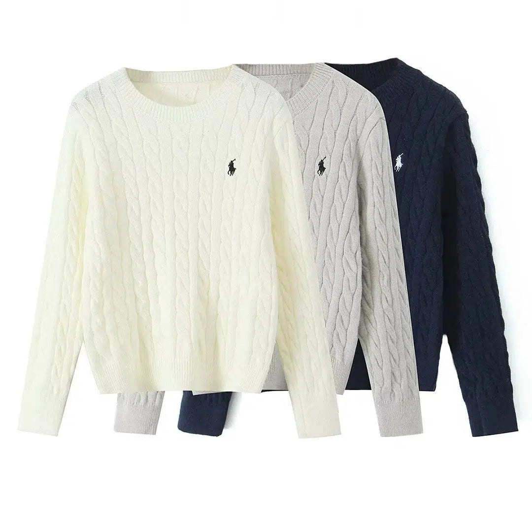 Buttons - Down Sweaters for Classic Style -Cable Knit Sweater