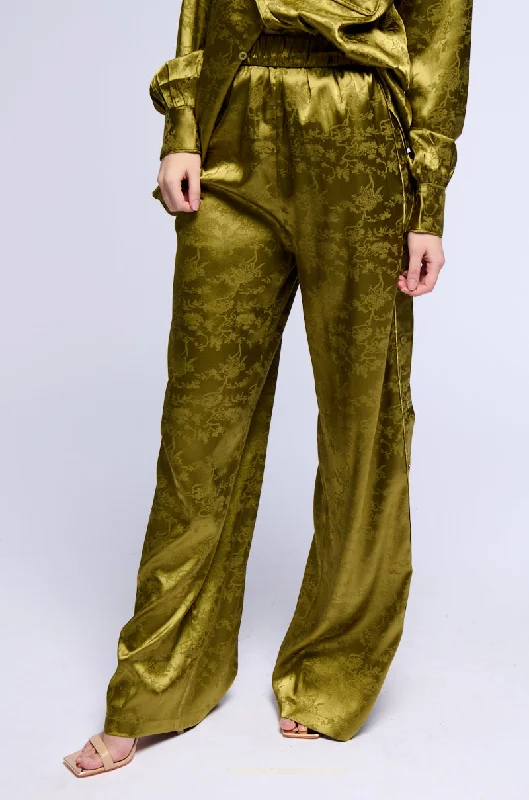 Wide Leg Pants for Spring Outfits -ALL MY MIGHT WIDE LEG SATIN TROUSER