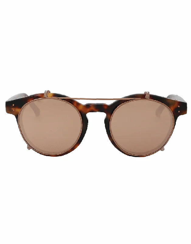 Retro Glasses for Throwback Style -Brow Bar Rounded Sunglasses