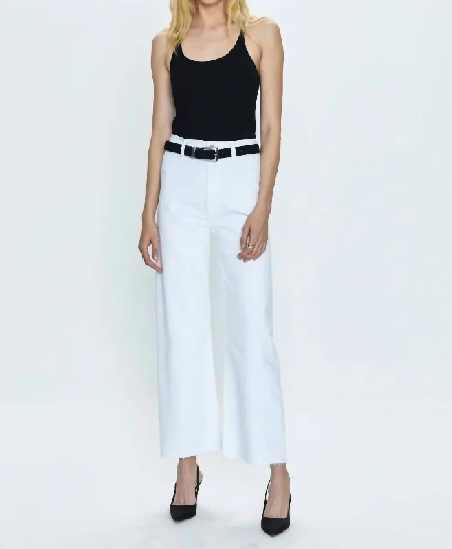 Wide Leg Pants for Fashion Shows -Penny High Rise Wide Leg Pants In Blizzard