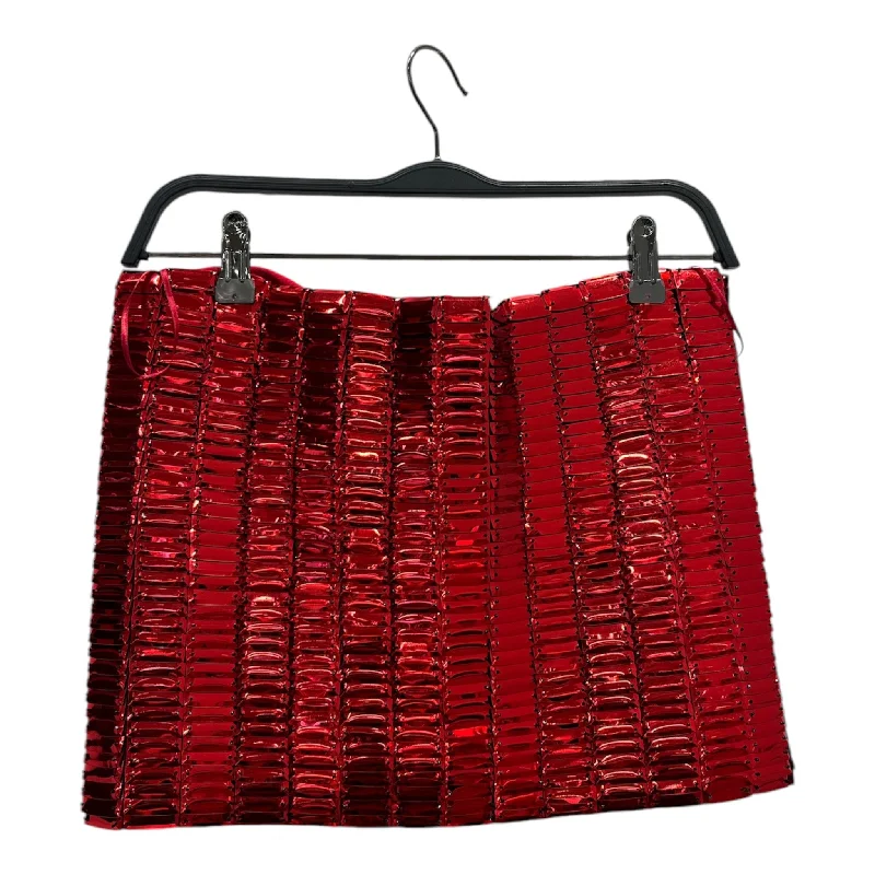 Classic skirts with simple clean lines -THE ATTICO/Skirt/40/RED/RUE MINI SKIRT