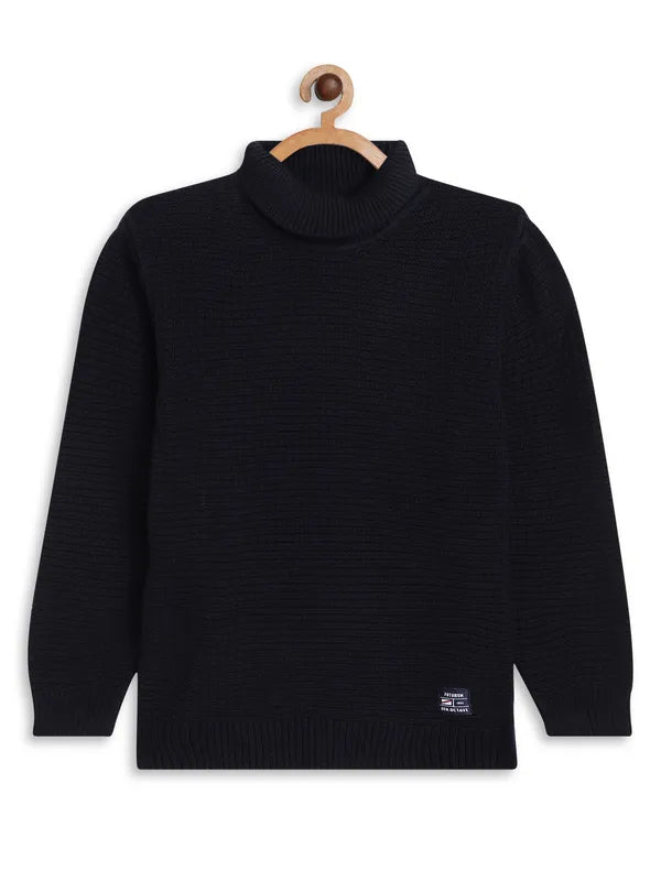 Non - Itchy Sweaters for Sensitive Skin -Octave Boys Navy Blue Pullover Sweater