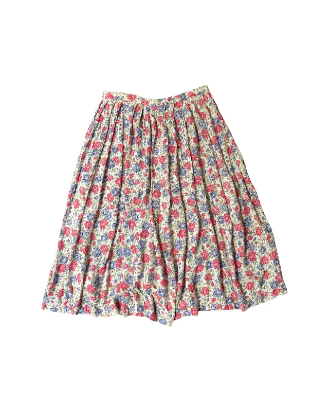 Flowy chiffon skirts for romantic summer days -Vintage 90’s Flower Skirt