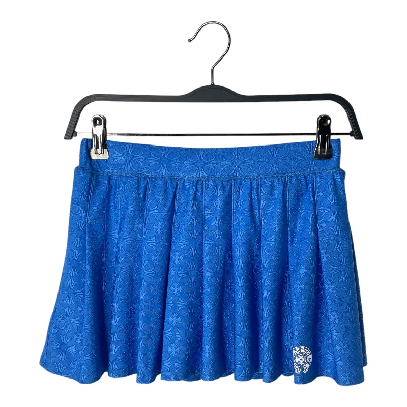 Wrap skirts for adjustable stylish fit -CHROME HEARTS/Skirt/XS/All Over Print/Polyester/BLU/CROSS ALL OVER PRINT